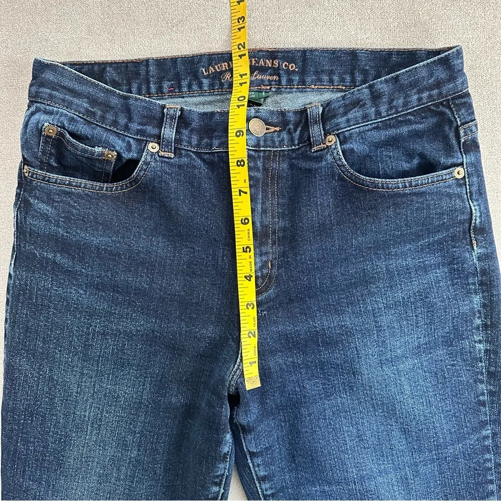 Lauren Ralph Lauren Classic Bootcut Jeans. Dark wash. Size 8 - Picture 8 of 11